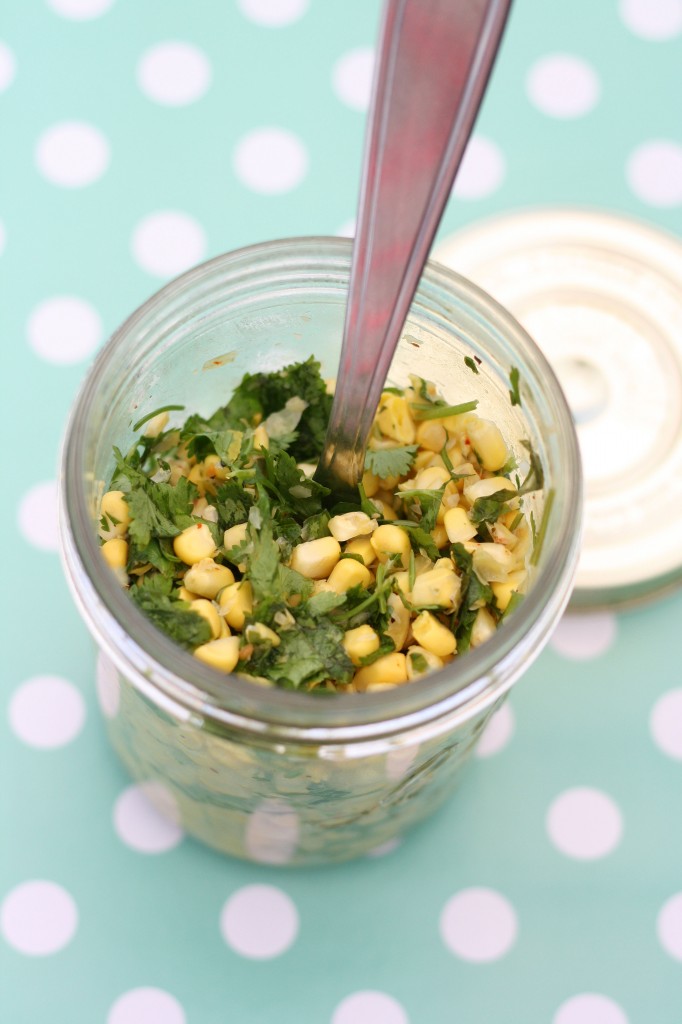 salade de maïs doux à la coriandre et au citron vert